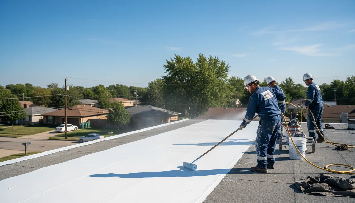 Commercial roof coating in Fosters, AL near me